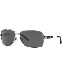 Burberry - Be3074 100387 Sunglasses Metal Squared Normal - Lyst