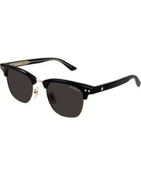 Montblanc - Mb0382S 001 Sunglasses Acetate Squared - Lyst