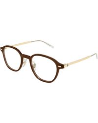 Montblanc - Mb0427O 005 Optical Frames Transparent Round - Lyst
