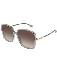 Chloé - Ch0396S 005 Sunglasses Acetate Squared Nuanced - Lyst