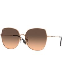 Burberry - Be3136D 1337G9 Sunglasses Steel Squared Normal Shaded - Lyst
