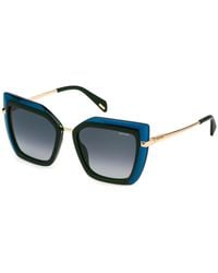 Police - Splp43 Starlight 1 0U87 Sunglasses Acetate Smoke Butterfly Normal Nuanced - Lyst