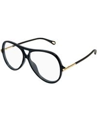 Chloé - Ch0398O 001 Optical Frames Acetate Transparent Round - Lyst