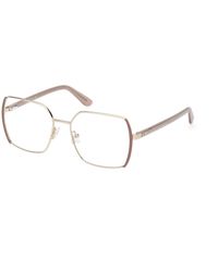 Guess - Gm50014 059 Optical Frames Metal Squared Normal - Lyst