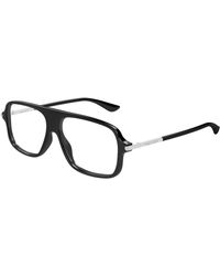 McQueen - Am0555O 001 Optical Frames Acetate Transparent Pilot - Lyst