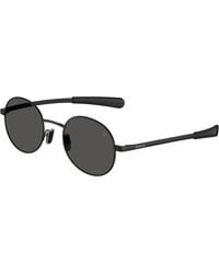 Moncler - Me4016 Centro 100181 Sunglasses Metal Round Polarized - Lyst