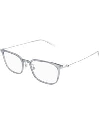 Montblanc - Mb0100O 002 Optical Frames Injected Transparent Squared - Lyst