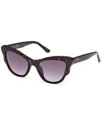 Guess - Gu00228 52Z Sunglasses Injected Cat Eye Normal - Lyst