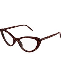 Saint Laurent - Sl 777 002 Optical Frames Acetate Transparent Cat Eye - Lyst
