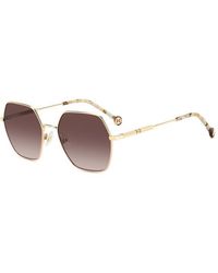 Carolina Herrera - Her 0183/S Bku/Ha Sunglasses Metal Geometric Shaded - Lyst