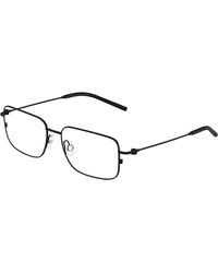 Moncler - Me1004 1001 Optical Frames Steel Transparent Geometric Normal - Lyst