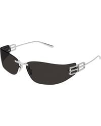 Balenciaga - Bb0484S 003 Sunglasses Metal Cat Eye - Lyst