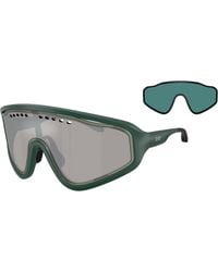 Moncler - Q74005 63506G Sunglasses Injected Geometric Mirror - Lyst