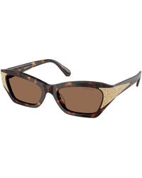 Swarovski - Sk6029 100273 Sunglasses Acetate Cat Eye Normal - Lyst