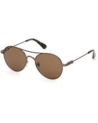 Web - We0403 37E Sunglasses Metal Round Normal - Lyst