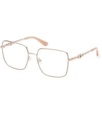 Guess - Gu2953 059 Optical Frames Metal Squared Normal - Lyst