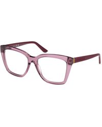 Guess - Gu50173 081 Optical Frames Acetate Geometric Normal - Lyst