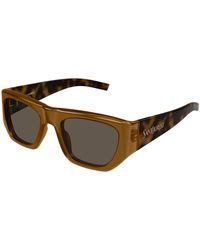Saint Laurent - Sl 740 002 Sunglasses Acetate Squared - Lyst