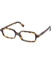 Miu Miu - Mu 11Zs 14L08N Sunglasses Acetate Transparent Squared Normal - Lyst
