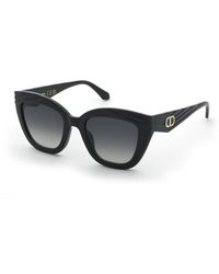 Twinset - Stw100 0Z42 Sunglasses Injected Smoke Butterfly Normal Shaded - Lyst