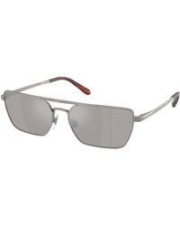 Ralph Lauren - Rl7092 90026G Sunglasses Metal Squared Mirror - Lyst