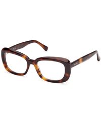 Max Mara - Mm5211 052 Optical Frames Acetate Round Normal - Lyst