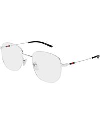 Gucci - Gg2140Ok 002 Optical Frames Metal Transparent Round - Lyst