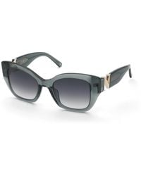 Nina Ricci - Snr377V 819 Sunglasses Acetate Smoke Squared Normal Shaded - Lyst