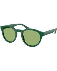Polo Ralph Lauren - Ph4192 6141/2 Sunglasses Acetate Round Normal - Lyst