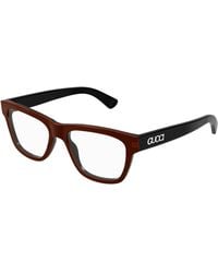 Gucci - Gg1795O 003 Optical Frames Acetate Transparent Squared - Lyst