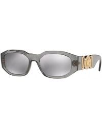Versace - Ve4361 311/6G Sunglasses Nylon Geometric Mirrored Mirror - Lyst