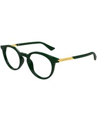 Bottega Veneta - Bv1335Oa 003 Optical Frames Acetate Transparent Round - Lyst