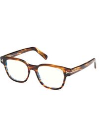 Tom Ford - Ft5977-B 050 Optical Frames Acetate Squared Normal - Lyst