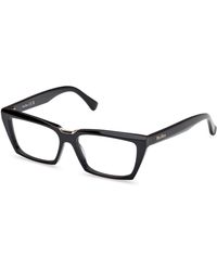 Max Mara - Mm5180 001 Optical Frames Acetate Squared Normal - Lyst