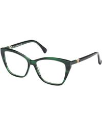 Max Mara - Mm5036 098 Optical Frames Acetate Squared Normal - Lyst