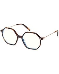 Tom Ford - Ft5952-B 052 Optical Frames Acetate Geometric Normal - Lyst