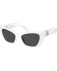 Swarovski - Sk6047 105087 Sunglasses Injected Cat Eye Normal - Lyst