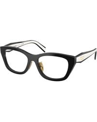Prada - Pr D11Vd 20G1O1 Optical Frames Acetate Transparent Geometric Normal - Lyst