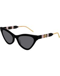 Gucci - Gg0597S 001 Sunglasses Acetate Cat Eye Normal - Lyst
