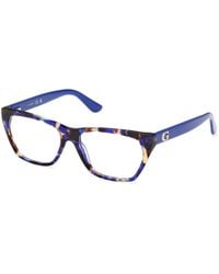Guess - Gu50234 092 Optical Frames Acetate Geometric Normal - Lyst