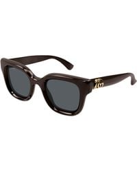 Gucci - Gg1828S 004 Sunglasses Injected Round - Lyst