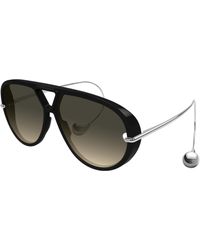 Bottega Veneta - Bv1273S Drop Earring Aviator Sunglasses - Lyst