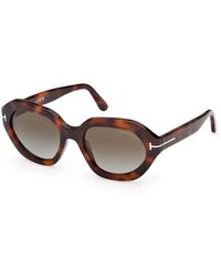Tom Ford - Ft1341 Meryl-02 53P Sunglasses Acetate Geometric Normal - Lyst