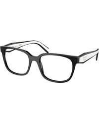 Prada - Pr 17Zv 1Ab1O1 Optical Frames Acetate Squared Normal - Lyst