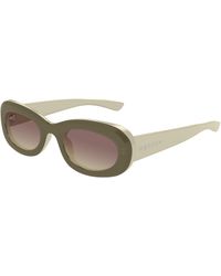 McQueen - Am0527Sa 004 Sunglasses Acetate Round - Lyst