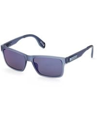 adidas - Or0067 91X Sunglasses Injected Squared Normal Mirror - Lyst