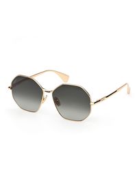 Max Mara - Mm0168 Miller 30P Sunglasses Metal Geometric Normal - Lyst