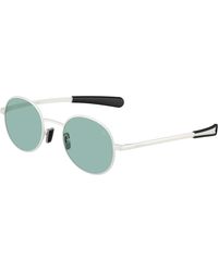 Moncler - Me4016 Centro 100482 Sunglasses Metal Round Normal - Lyst