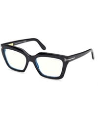 Tom Ford - Ft6093-B 001 Optical Frames Acetate Cat Eye Normal - Lyst