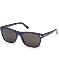 Tom Ford - Ft0698 Giulio 90A Sunglasses Acetate Smoke Geometric Normal - Lyst